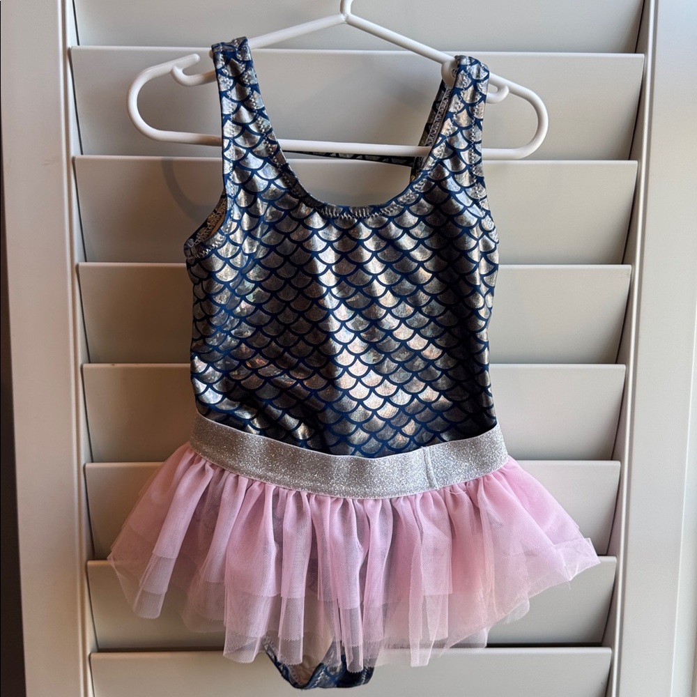 Shade Critters Blue Mermaid Scale Swimsuit 4T